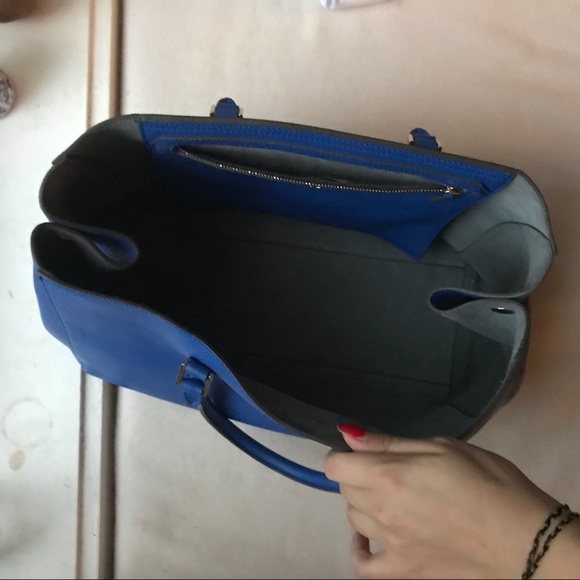 Anya Hindmarch Smiley Dark Blue Circus Tote - Picture 7 of 7